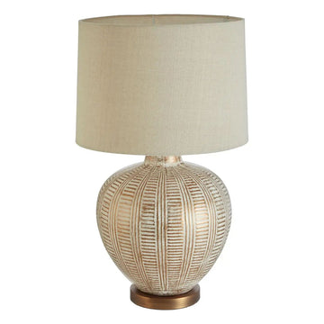 Malda Natural Ceramic Table Lamp