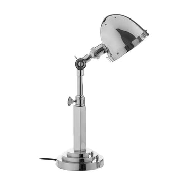 Nacom Silver Industrial Design Table Lamp