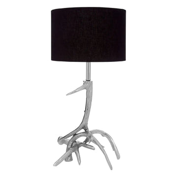 Buck Table Lamp With Aluminium Antler Base