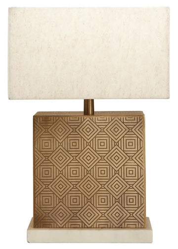 Seyvo Gold Geometric Table Lamp