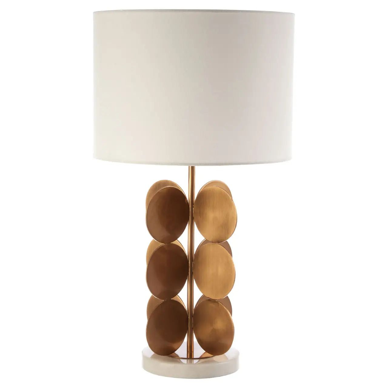 Roe Gold Iron Disks Table Lamp