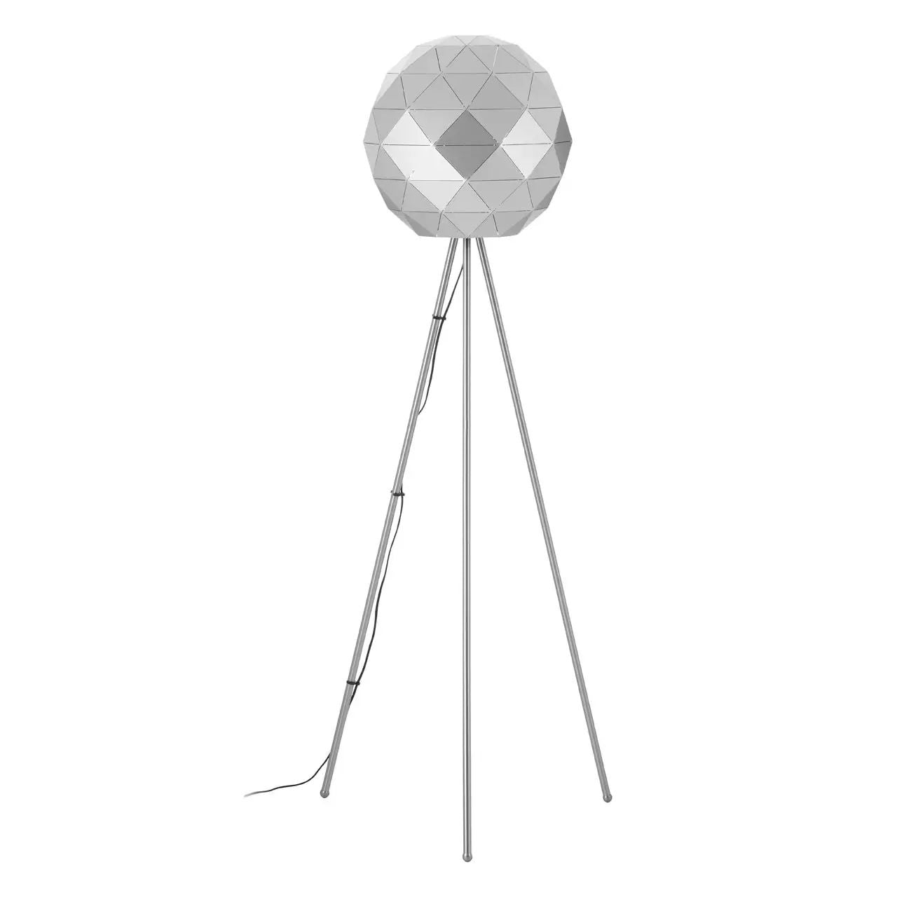 Matti Silver Shade Tripod Floor Lamp