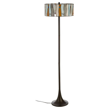Walden Round Abstract Jewel Design Floor Lamp
