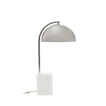 Marlott Chrome & White Table Lamp