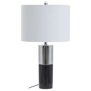 Edric Black & Chrome Marble Table Lamp