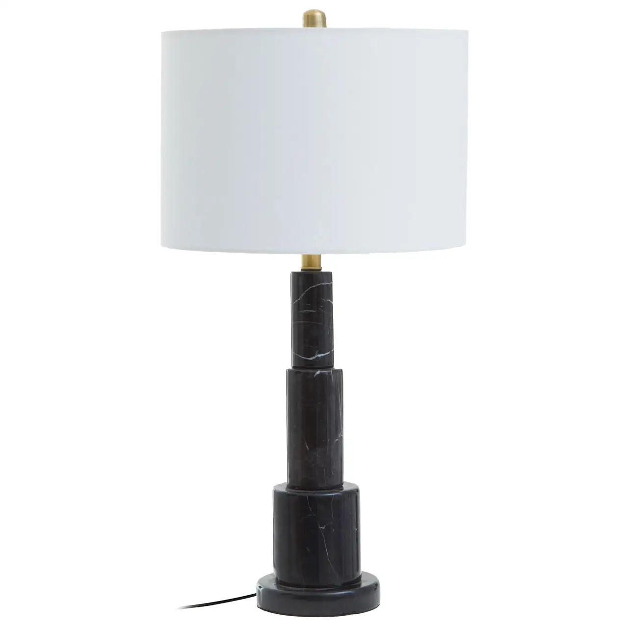 Emara Black Marble Table Lamp