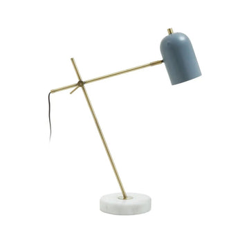 Lawton Grey & Brass Desk Lamp
