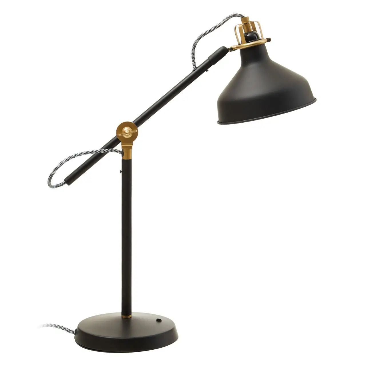 Lawton Black & Brass Desk Lamp