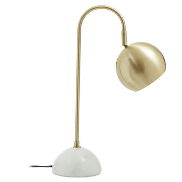 Lawton Metal Semi Globe Desk Lamp