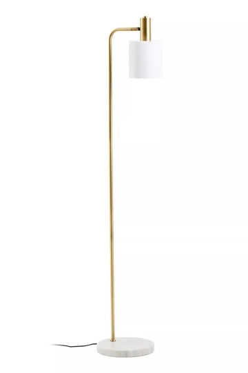 Lawton White & Gold Floor Lamp
