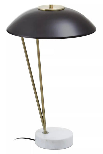 Lawton Gold & Black White Base Table Lamp