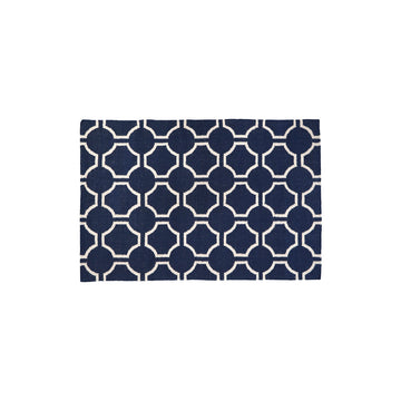 Bosin South Beach Navy Blue & White Rug