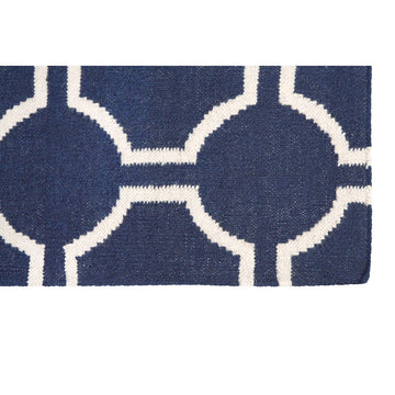 Bosin South Beach Navy Blue & White Rug