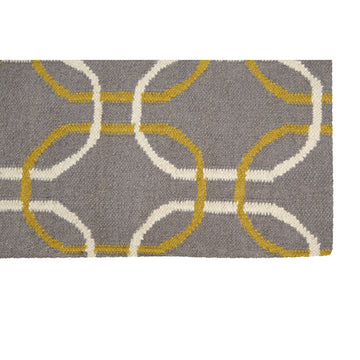 Bosin Oslo Grey White & Green Rug