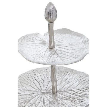Almos 3 Tier Silver Cake Stand
