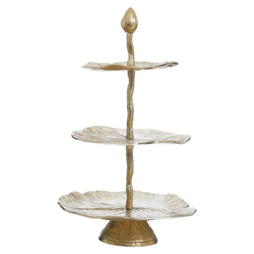 Almos 3 Tier Gold Cake Stand