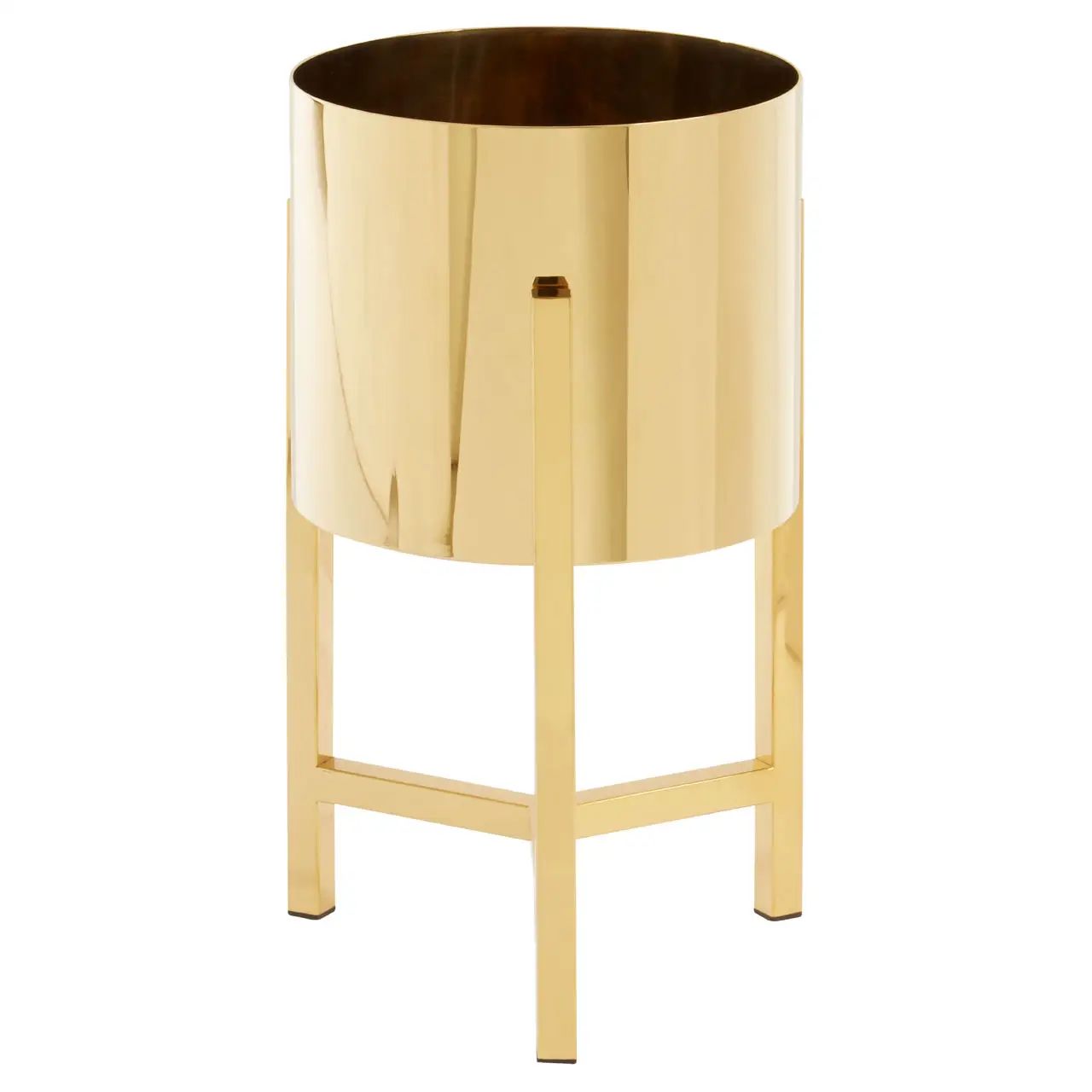 Dermont Small Gold Stainless Steel Planter