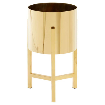 Dermont Small Gold Stainless Steel Planter