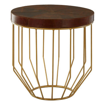 Harlington Townhouse Brown Iron Round Side Table
