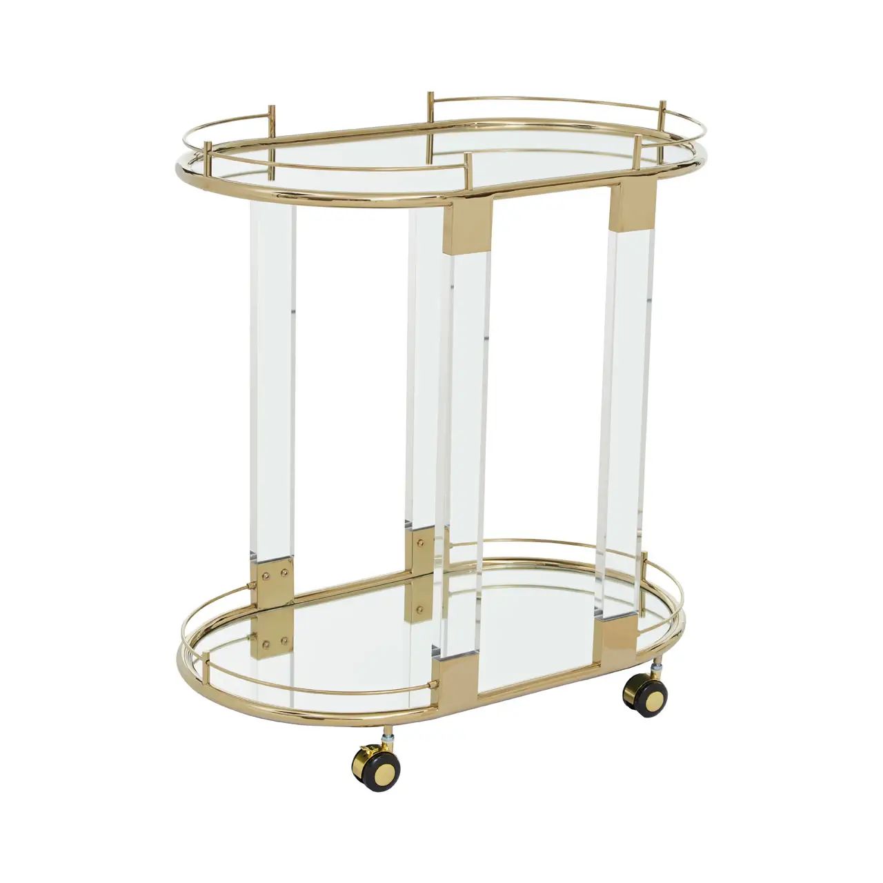 Oris Warm Metallic Frame Bar Trolley