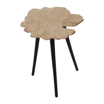 Lustrous Small Aluminum Ginkgo Side Table