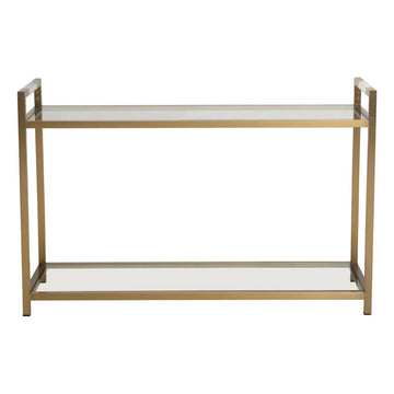 Glamoura Matte Gold Console Table