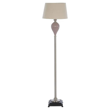 Ulania Fluted Ceramic Body Iron Stand Floor Lamp