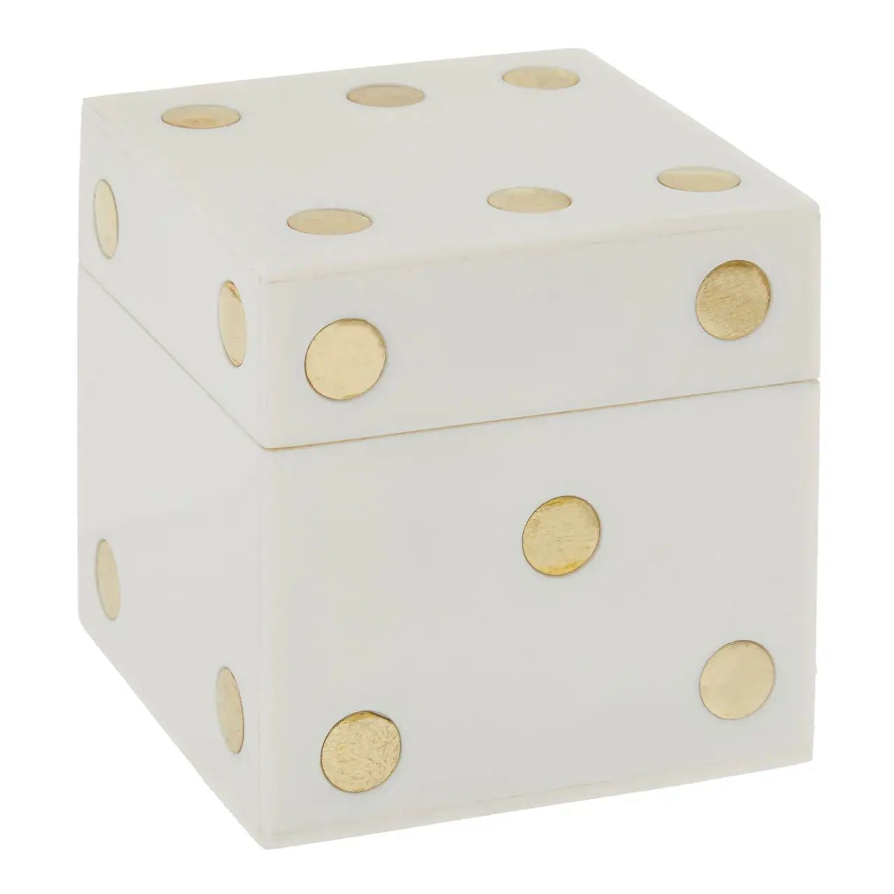 Winston Games 5 White Dice Set