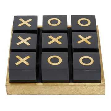 Winston Games Black & Gold Noughts & Crosses