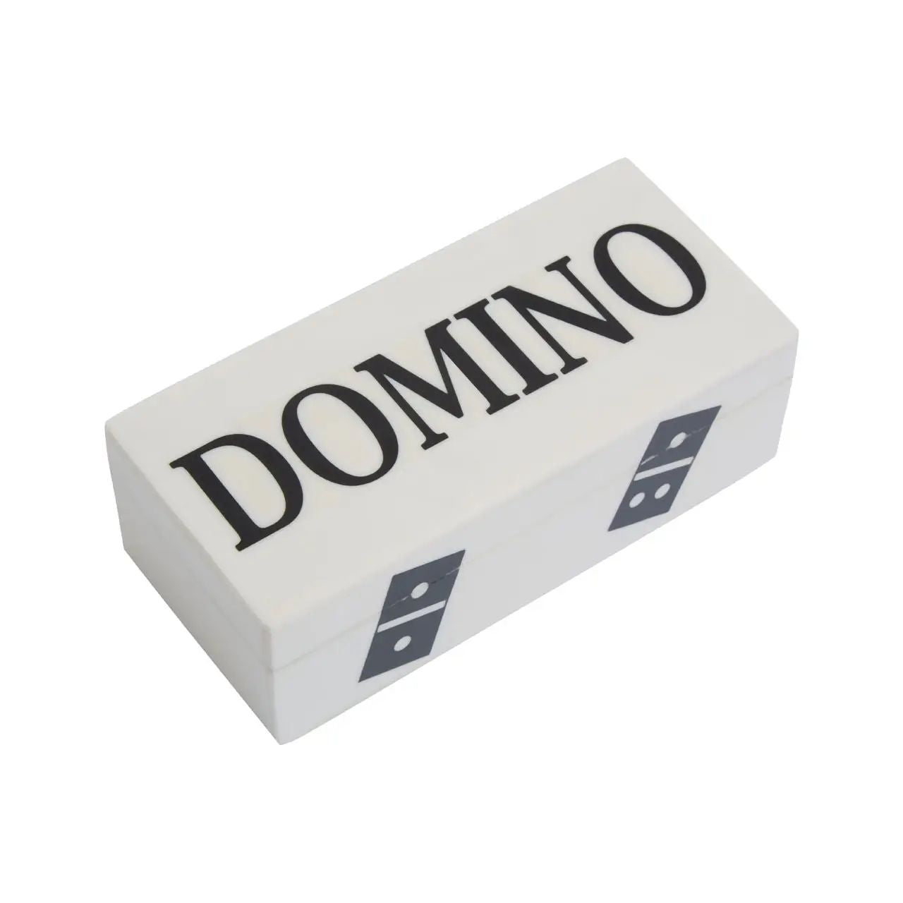 Winston Games White & Black Domino Box