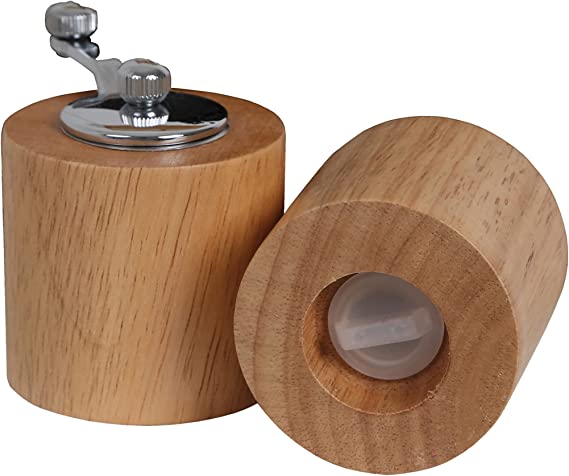 2-pc Set of Wooden Salt & Pepper Reusable Shakers