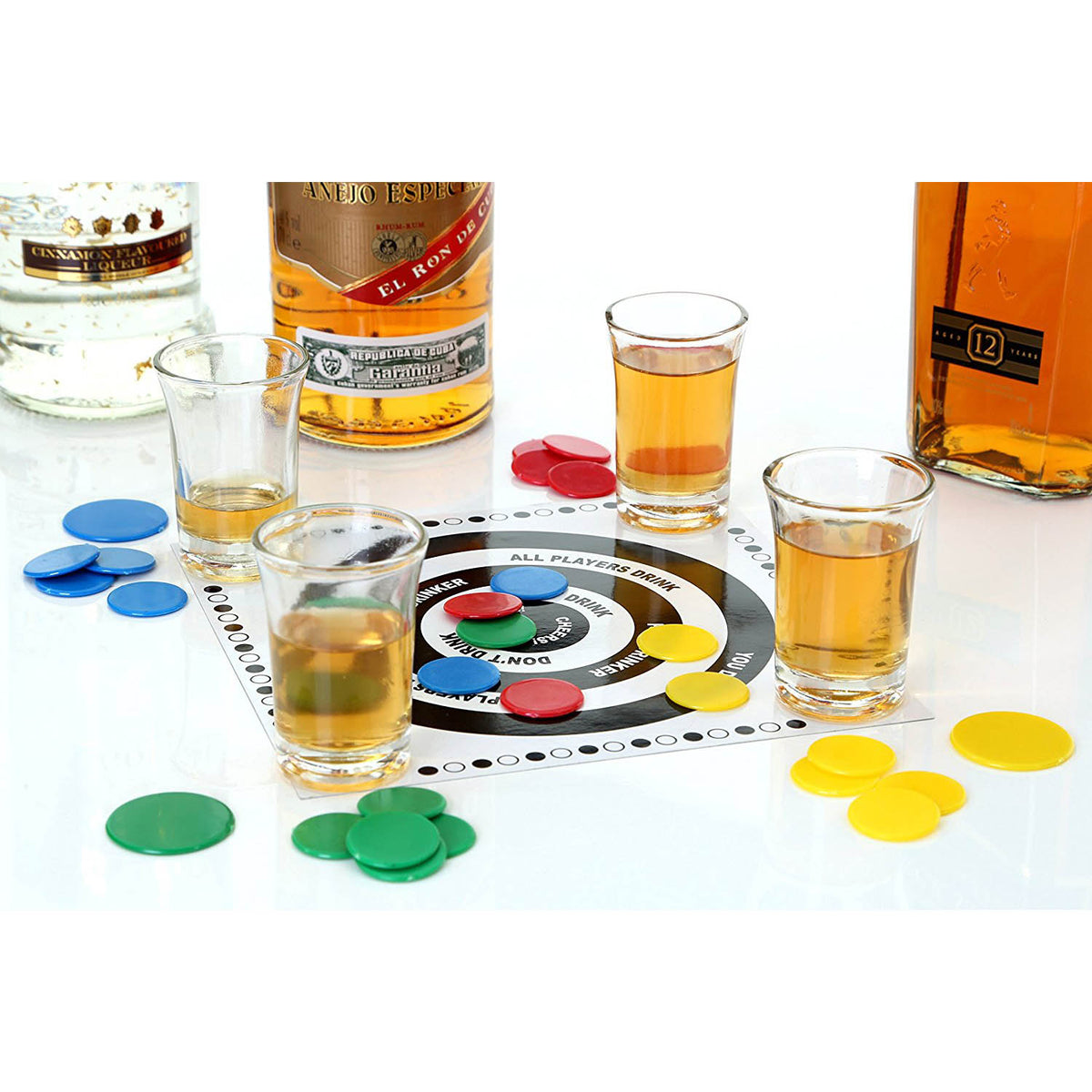 Tiddly Drinks Shot Glass Party Spinner Challenge