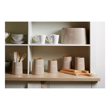 5pcs Fletcher Coffee Tea Sugar Biscuit & Utensil Canister Set