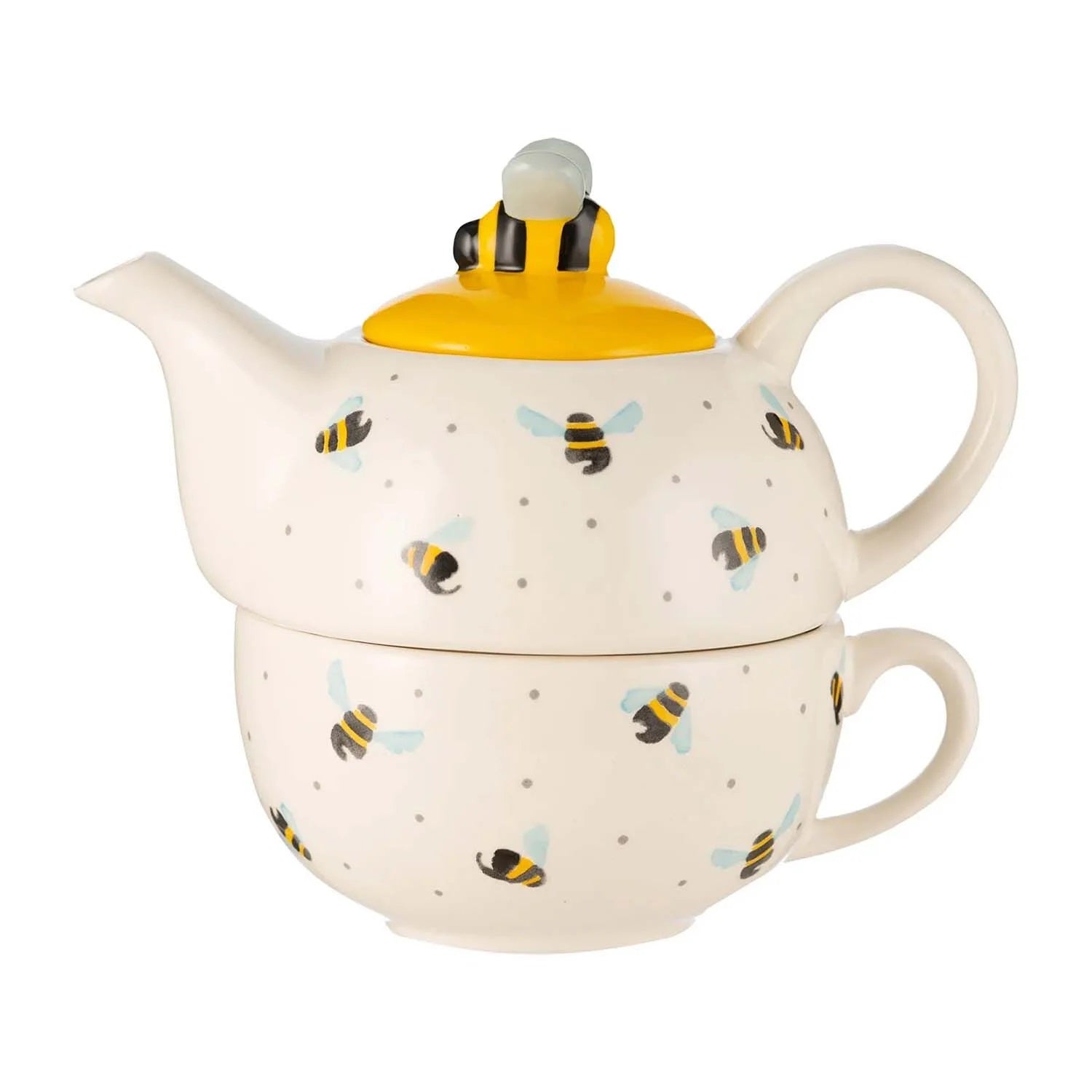 Price and Kensington Ceramic Sweet Bee Design Tea for One