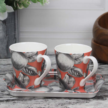 200ml Pimpernel Ponoma 3Pcs Mini Mugs and Melamine Tray