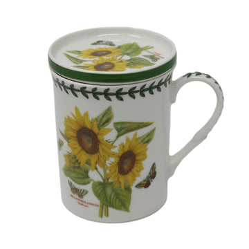 12OZ Portmeirion Sunflower Ceramic Mug and Coaster Set