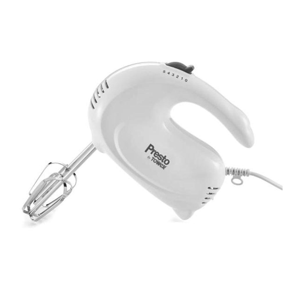 Tower Presto 150W White Hand Mixer