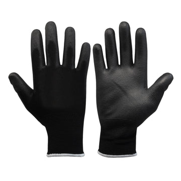 XS Size PU Palm Black Glove