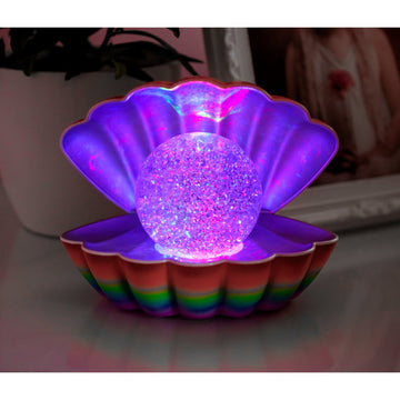 Rainbow Pearl Clam Shell Night Light LED Lamp