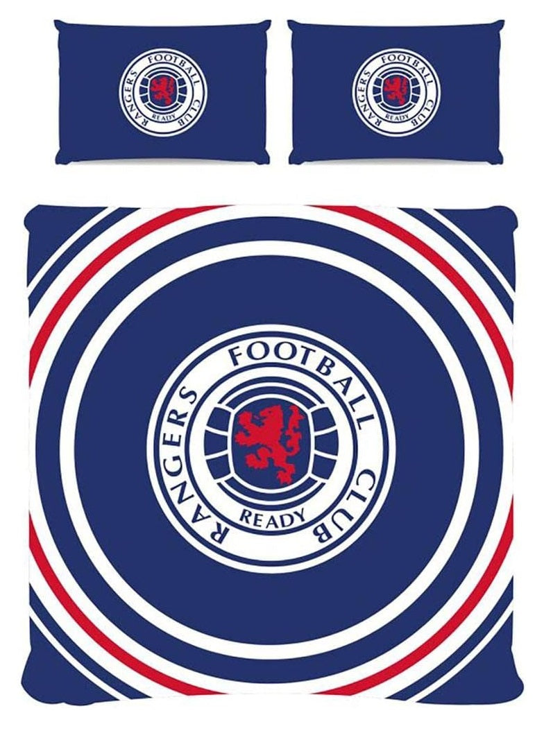 Rangers Football Club RFC Duvet Cover Set, Double, Blue