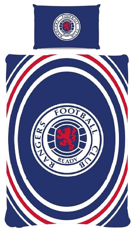 Rangers Football Club RFC Duvet Cover Set, Single, Blue