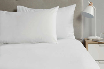 2 x Percale Housewife Pillow Cases White