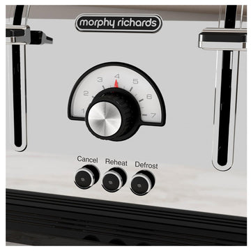 Morphy Richards 1800W Silver Stainless 4-Slice Toaster
