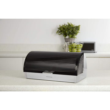Black Dune Roll Top Bread Bin