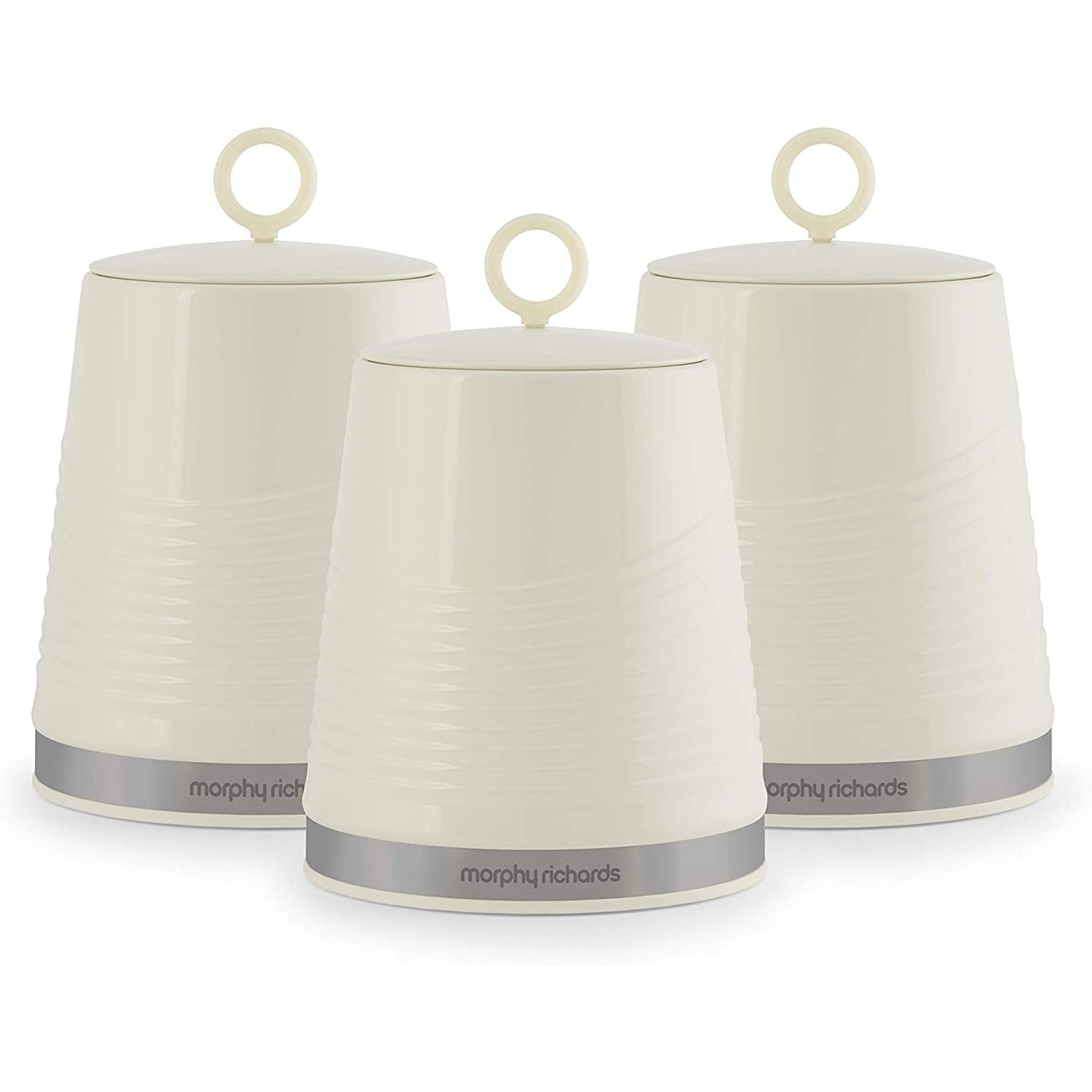 Dune Set of 3 Cream Canisters