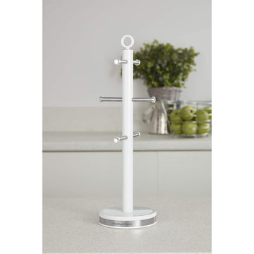 Dune 6 Cup White Mug Tree