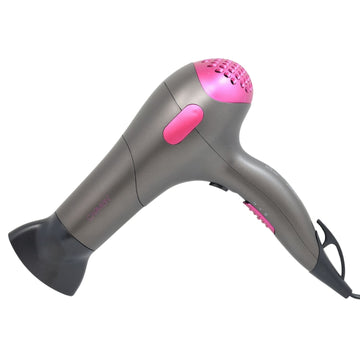 Carmen Neon 1800W Graphite Pink Hair Dryer Blower with Overheat Protection