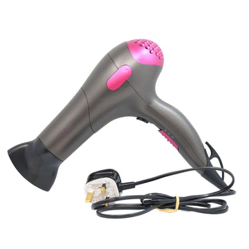Carmen Neon 1800W Graphite Pink Hair Dryer Blower with Overheat Protection