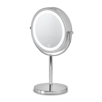 Chrome Tabletop Illuminated Cosmetic Mirror
