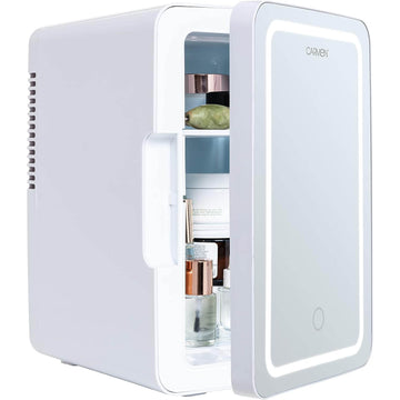 Carmen 6L Cosmetics Mini Fridge with LED Light Mirror